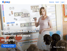 Tablet Screenshot of gynzy.com